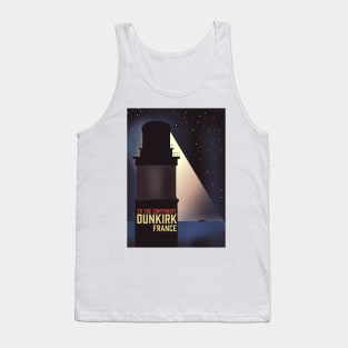 Dunkirk France retro travel poster. Tank Top